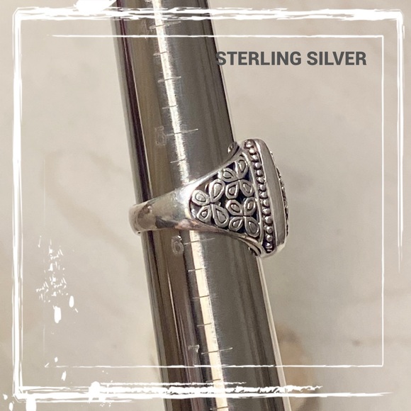 Sterling Silver Felicia Designs Filigree Ring SZ 5 3/4 - Picture 12 of 13